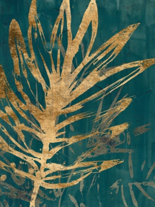 Picture of BURNISHED JUNGLE LEAVES I