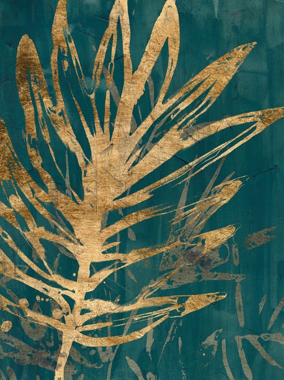 Picture of BURNISHED JUNGLE LEAVES I