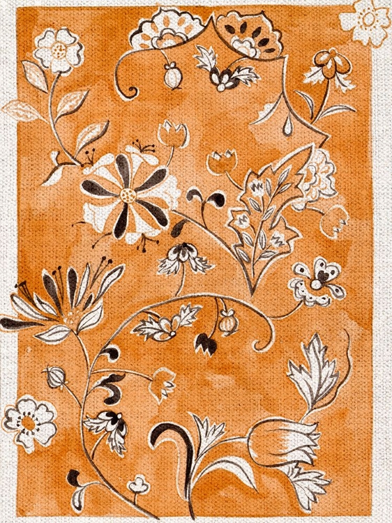 Picture of FLOWERS ON RUG I