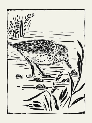 Picture of LINOCUT STYLE SEABIRD III