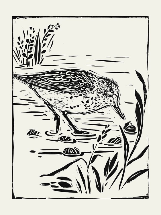 Picture of LINOCUT STYLE SEABIRD III