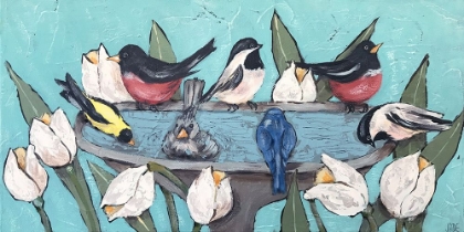 Picture of GARDEN BIRD BATH PARTY III