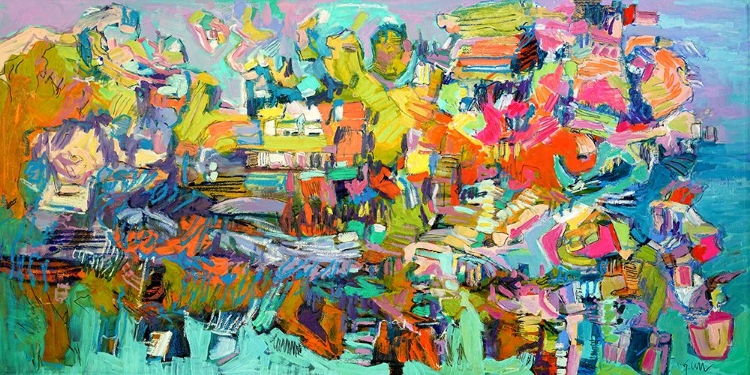 Picture of ISLAND IN THE SETTING SUN I