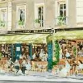 Picture of PARISIAN GREEN CAFE SCENE I