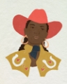 Picture of PAPER COWGIRL I