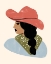 Picture of SIMPLE COWGIRL PORTRAIT I