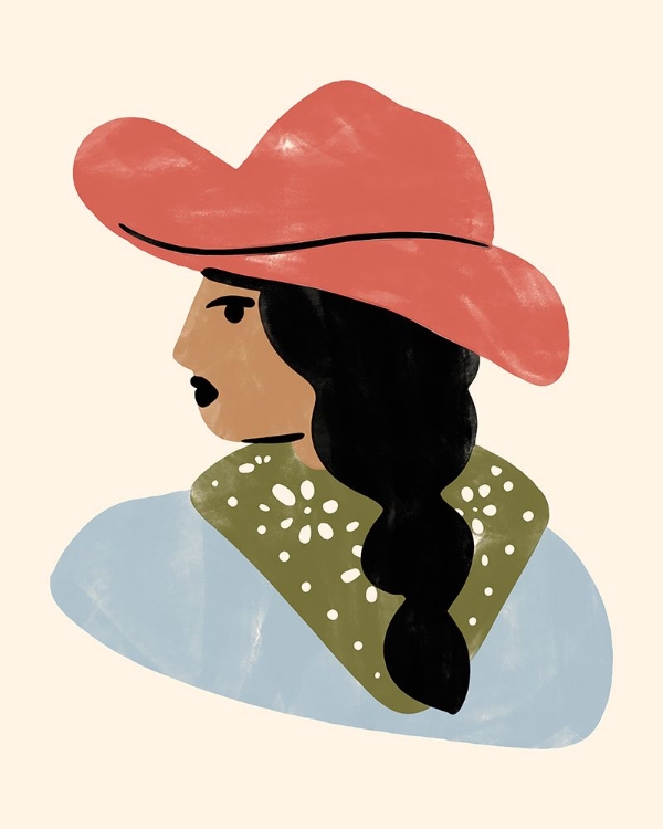 Picture of SIMPLE COWGIRL PORTRAIT I