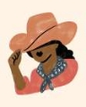 Picture of SIMPLE COWGIRL PORTRAIT II