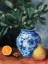 Picture of GINGER JAR WITH WINTER BERRIES I