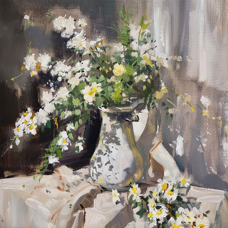 Picture of LATE DAY SUN ON VASE I