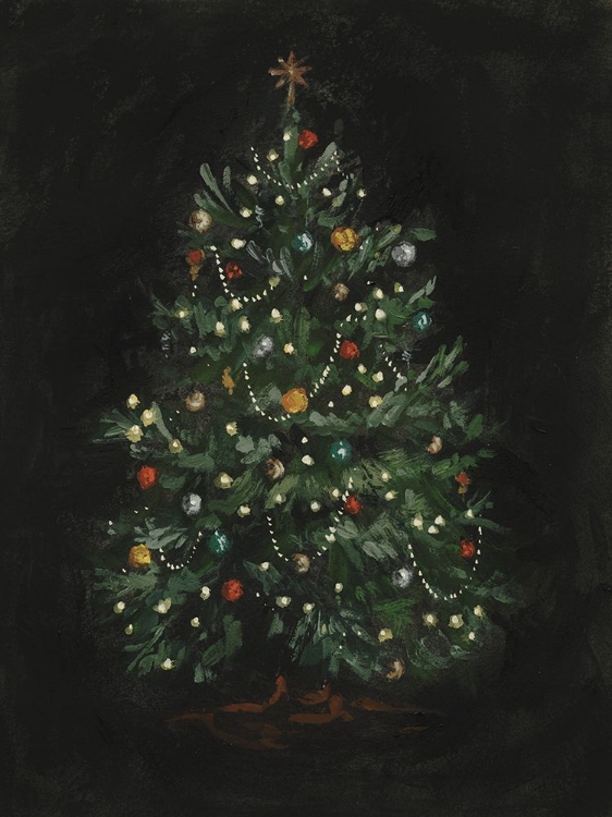 Picture of MOODY CHRISTMAS TREE I