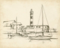 Picture of ANTIQUE LIGHTHOUSE STUDY I