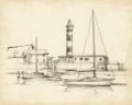 Picture of ANTIQUE LIGHTHOUSE STUDY I