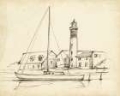 Picture of ANTIQUE LIGHTHOUSE STUDY II