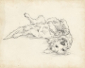 Picture of ANTIQUE DOG SKETCH I