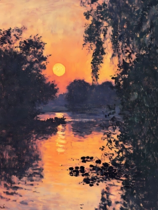 Picture of SUNSET OVER THE LAKE