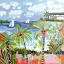 Picture of PALM TREES IN BRIGHT SUN I