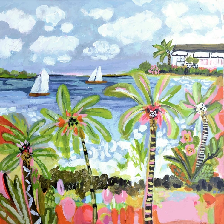 Picture of PALM TREES IN BRIGHT SUN I