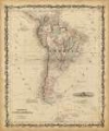 Picture of JOHNSONS MAP OF S. AMERICA