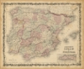 Picture of JOHNSONS MAP OF SPAIN AND PORTUGAL