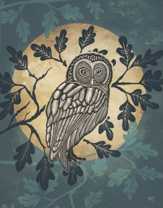 Picture of COUNTRY LANE OWL IN MOON