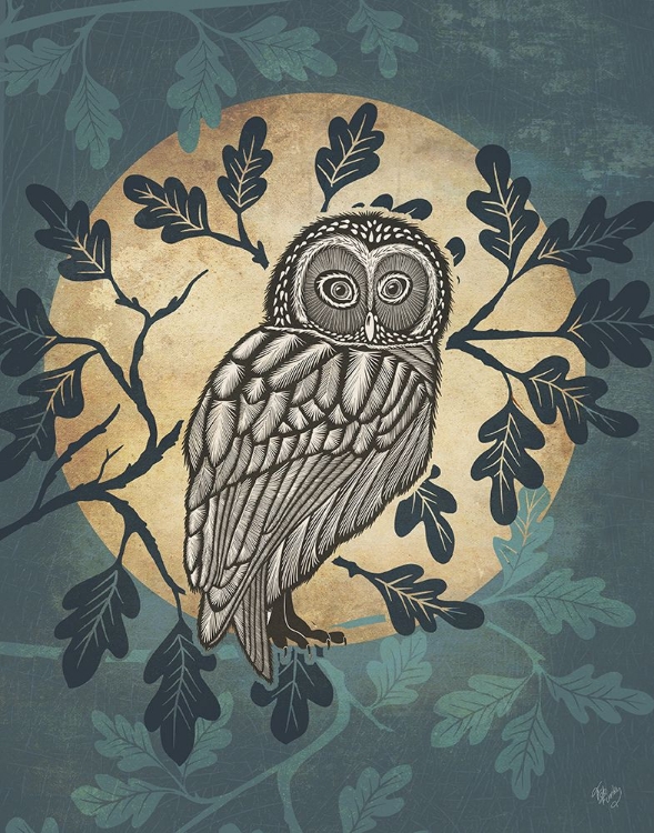 Picture of COUNTRY LANE OWL IN MOON