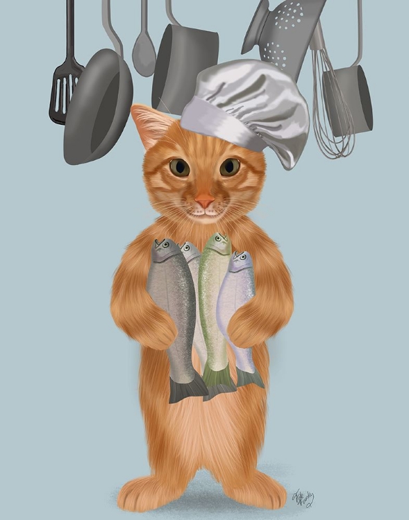 Picture of GINGER CAT FISH CHEF, FULL