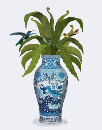 Picture of COCKEREL VASE AND HUMMINGBIRDS