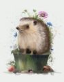 Picture of HEDGEHOG FLOWERPOT