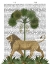 Picture of LION UNDER PALM, ANIMALIA BOOK PRINT