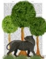 Picture of PANTHER UNDER TREE, ANIMALIA BOOK PRINT