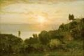 Picture of LAKE ALBANO SUNSET 1894
