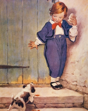 Picture of A CHILDS BOOK OF OLD VERSES 1910 - LET DOGS DELIGHT TO BARK AND BITE