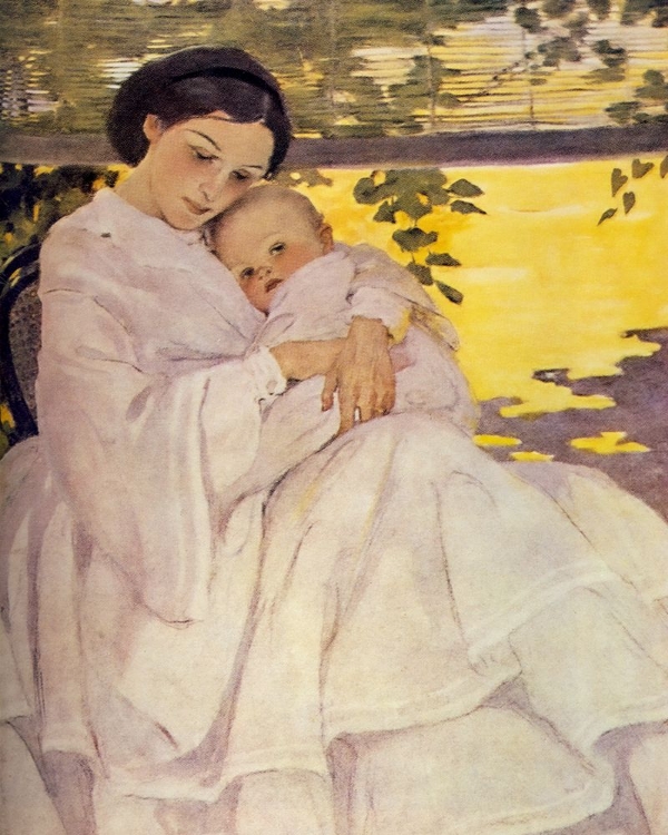 Picture of A CHILDS BOOK OF OLD VERSES 1910 - MOTHER AND CHILD