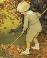Picture of GOOD HOUSEKEEPING - RAKING LEAVES