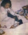 Picture of THE BOOK OF THE CHILD 1902 - STOCKING ON CHRISTMAS MORNING