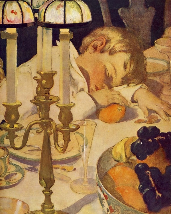 Picture of THE NOW-A-DAYS FAIRY BOOK 1911 - HE PUT HIS HEAD DOWN AND CLOSED HIS EYES