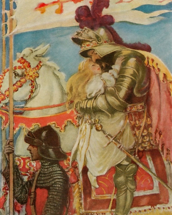 Picture of THE PRINCESS AND THE GOBLIN 1920 - CLASPED IN HIS ARMS