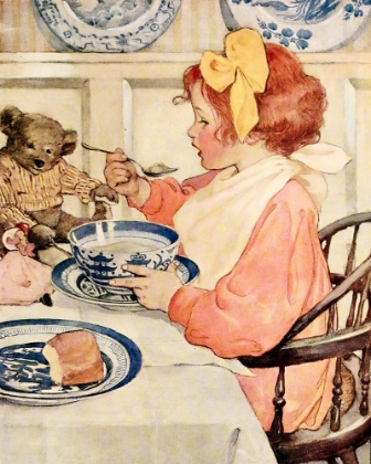 Picture of THE SEVEN AGES OF CHILDHOOD 1909 - GREEDY TASTE FOR PORRIDGE