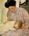 Picture of THE SEVEN AGES OF CHILDHOOD 1909 - INFANT IN ITS MOTHERS ARMS