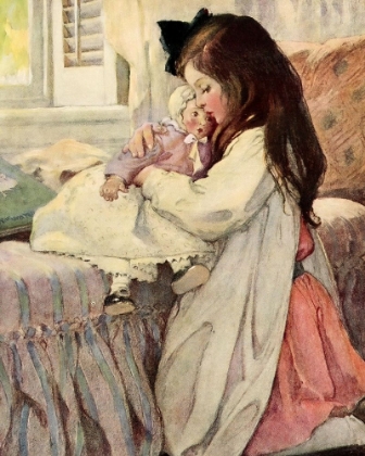 Picture of THE SEVEN AGES OF CHILDHOOD 1909 - NURSING DOLLY