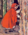 Picture of THE SWIFTS PREMIUM FAIRY CALANDER 1916 - LITTLE RED RIDING HOOD