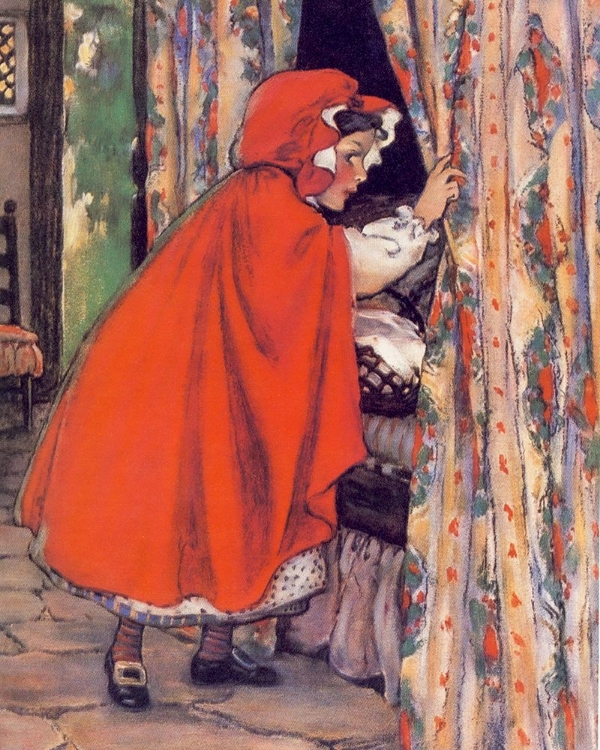Picture of THE SWIFTS PREMIUM FAIRY CALANDER 1916 - LITTLE RED RIDING HOOD