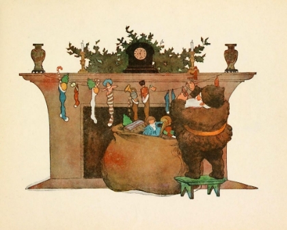 Picture of TWAS THE NIGHT BEFORE CHRISTMAS 1912 - HANGING THE STOCKINGS