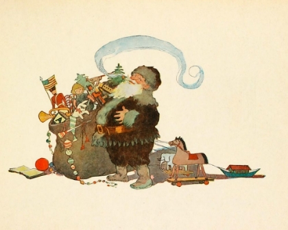 Picture of TWAS THE NIGHT BEFORE CHRISTMAS 1912 - SANTA AND TOYS
