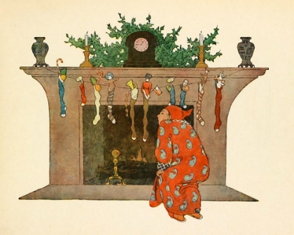 Picture of TWAS THE NIGHT BEFORE CHRISTMAS 1912 - WAITING FOR SANTA