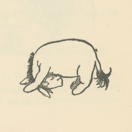 Picture of WINNIE-THE-POOH 1926 - EEYORE FRISKED ABOUT HAPPILY II