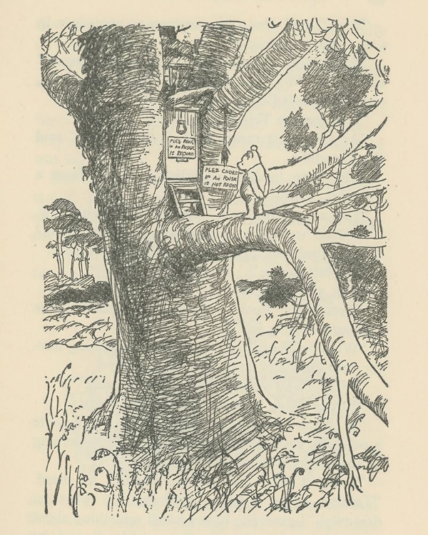 Picture of WINNIE-THE-POOH 1926 - OWLS HOUSE