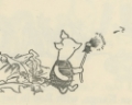 Picture of WINNIE-THE-POOH 1926 - PIGLET BLOWING A DANDELION