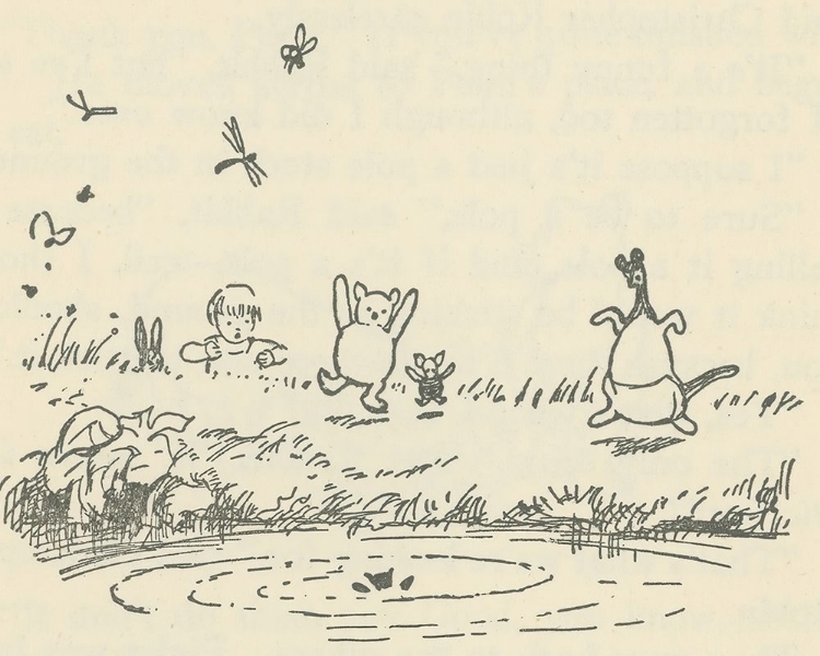 Picture of WINNIE-THE-POOH 1926 - ROOS FALLEN IN